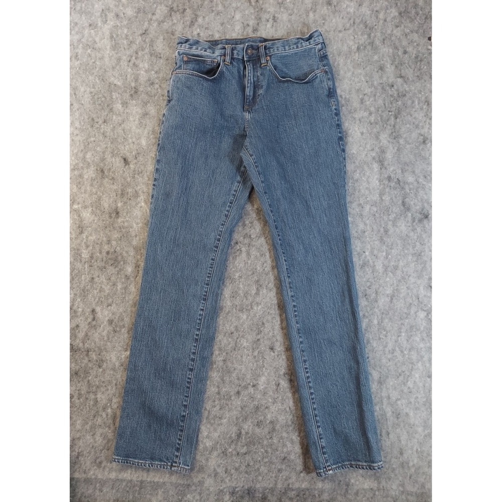 Brooks Brothers Jeans Mens 30x31 Blue Red Fleece Denim 901 Slim Straight